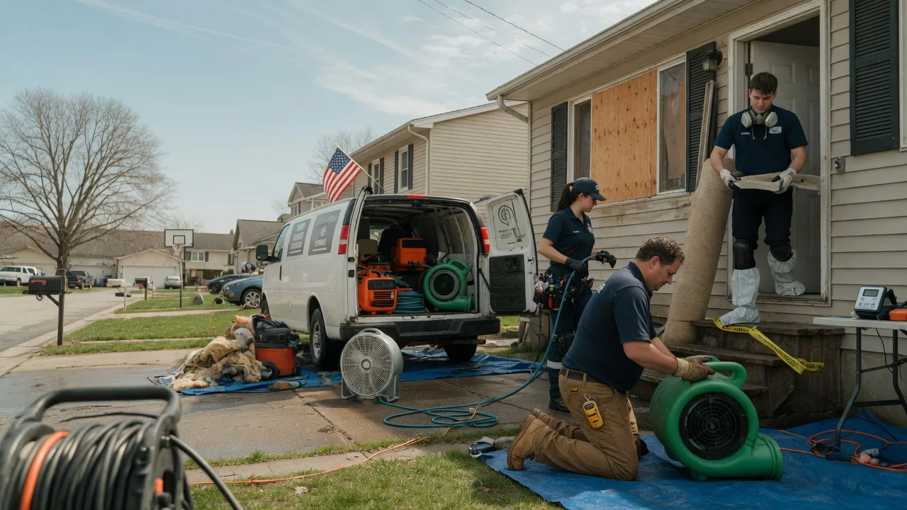 Water Damage Restoration in Milan, IL near me
